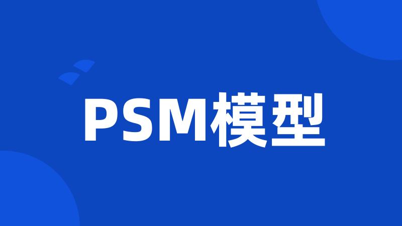 PSM模型