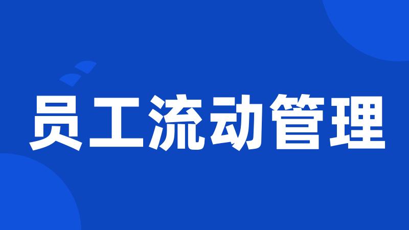 员工流动管理