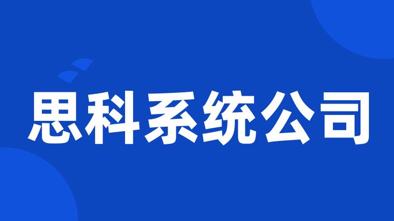 思科系统公司