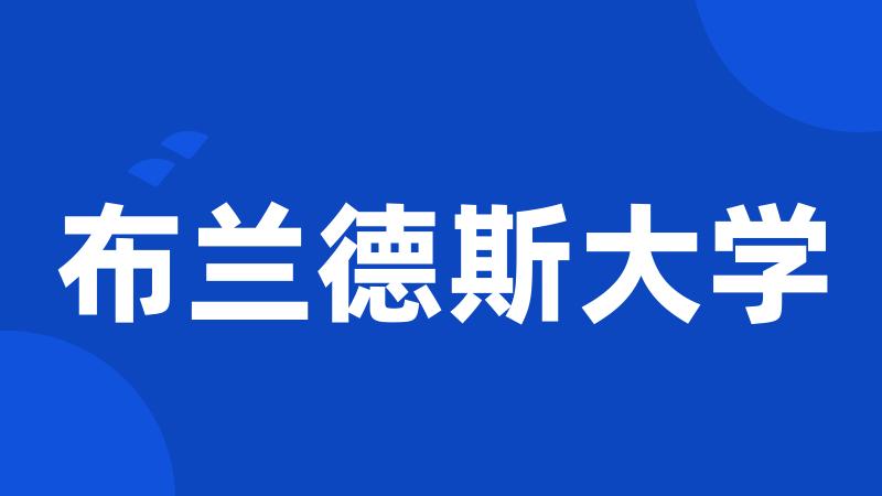 布兰德斯大学