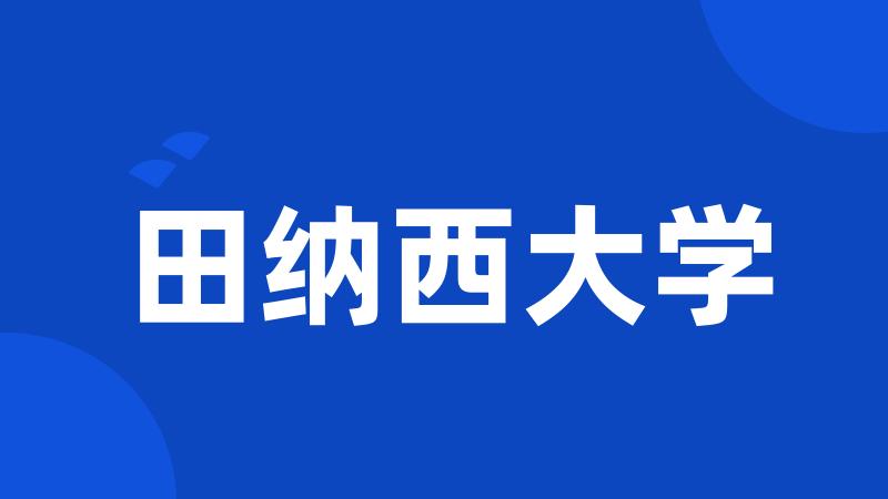 田纳西大学