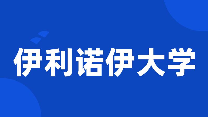 伊利诺伊大学