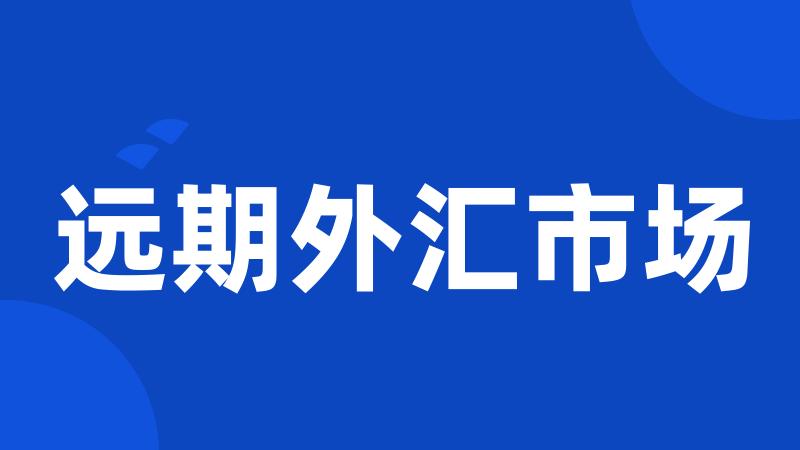 远期外汇市场