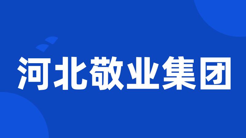 河北敬业集团