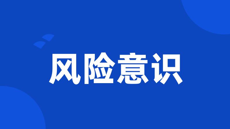 风险意识
