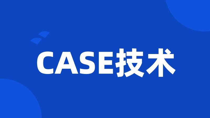 CASE技术