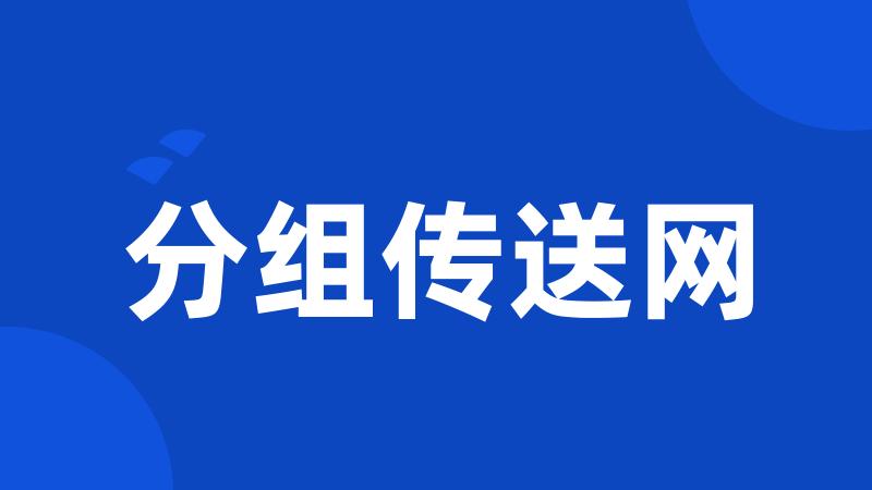 分组传送网
