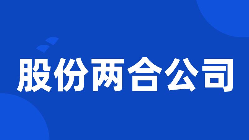 股份两合公司
