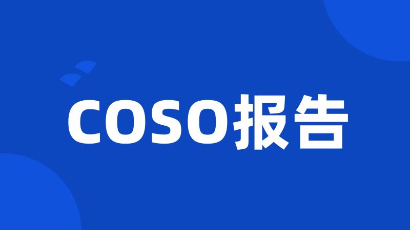 COSO报告