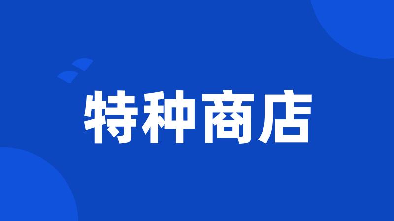 特种商店