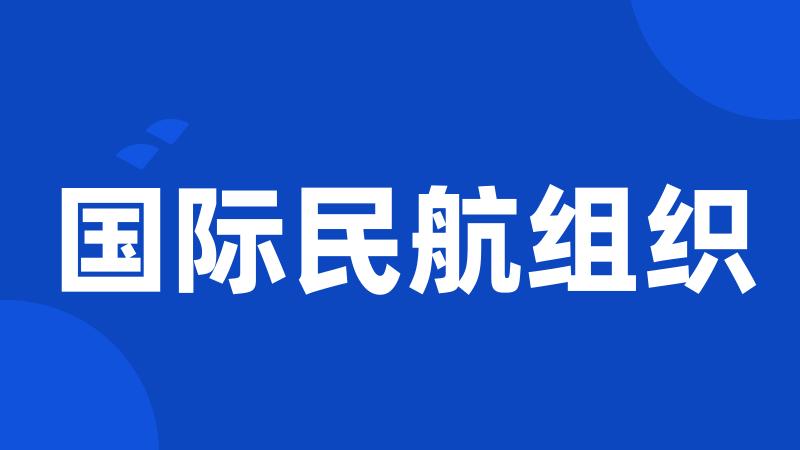 国际民航组织
