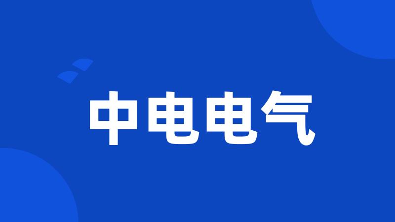中电电气