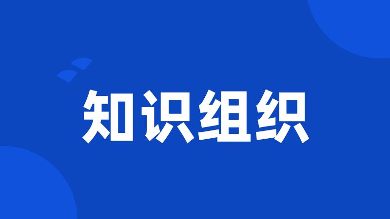 知识组织