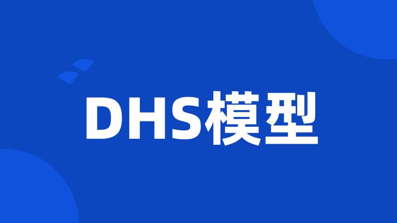DHS模型