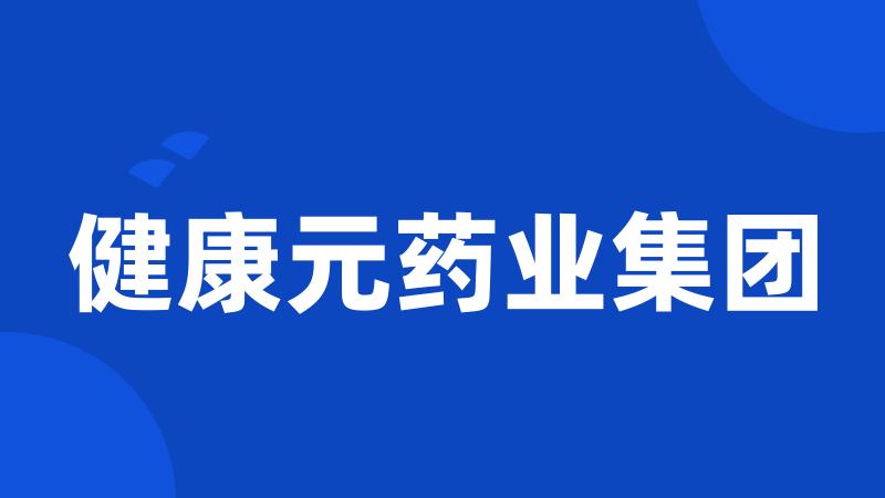 健康元药业集团
