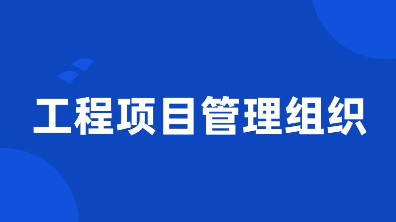 工程项目管理组织
