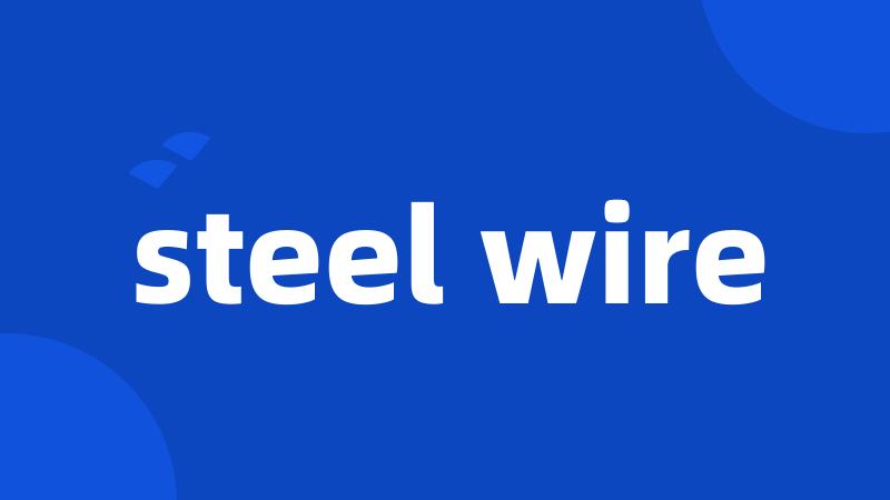 steel wire