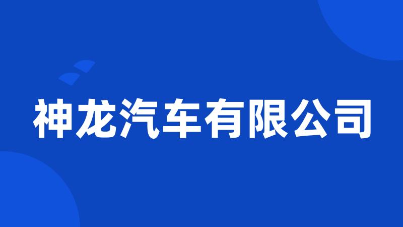 神龙汽车有限公司