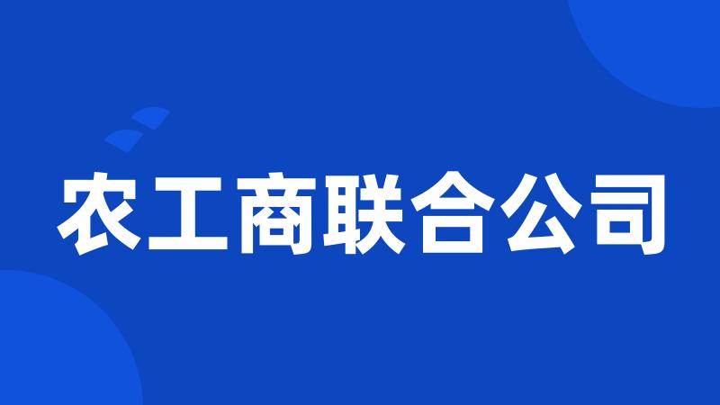 农工商联合公司