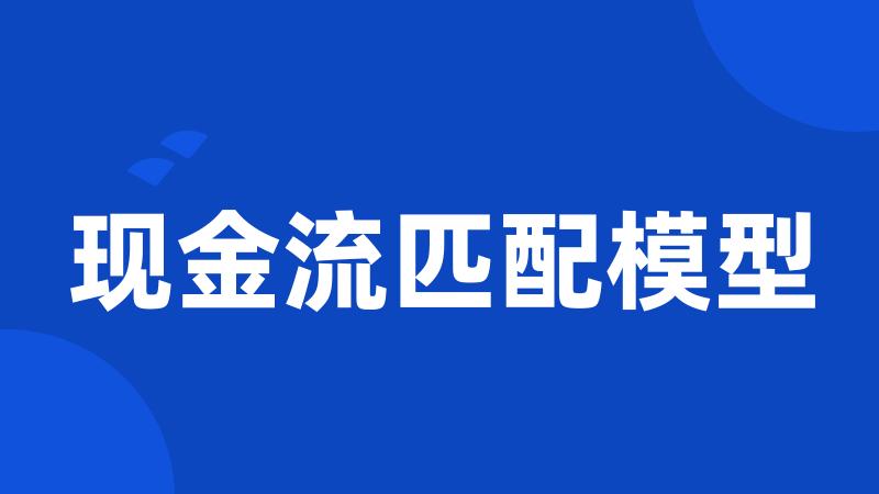 现金流匹配模型