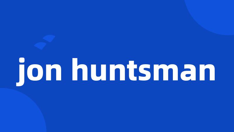 jon huntsman