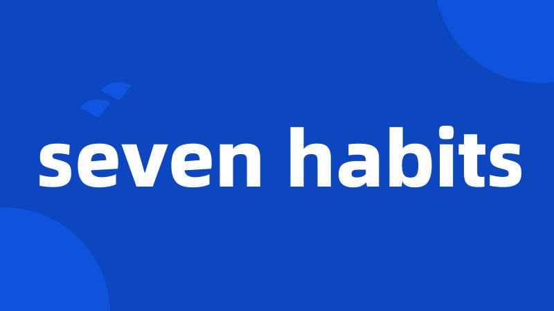 seven habits