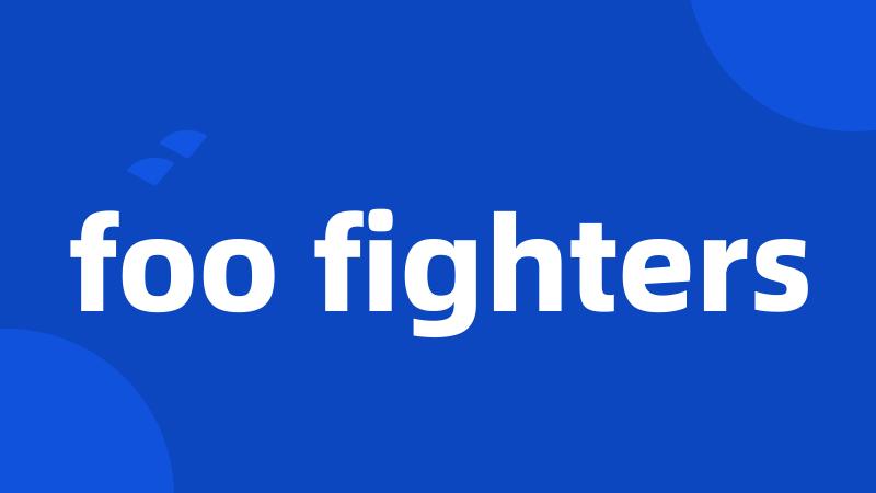 foo fighters