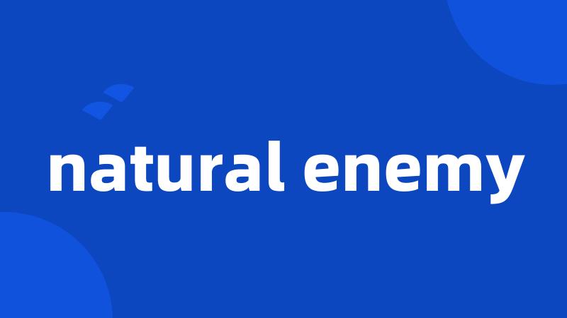 natural enemy