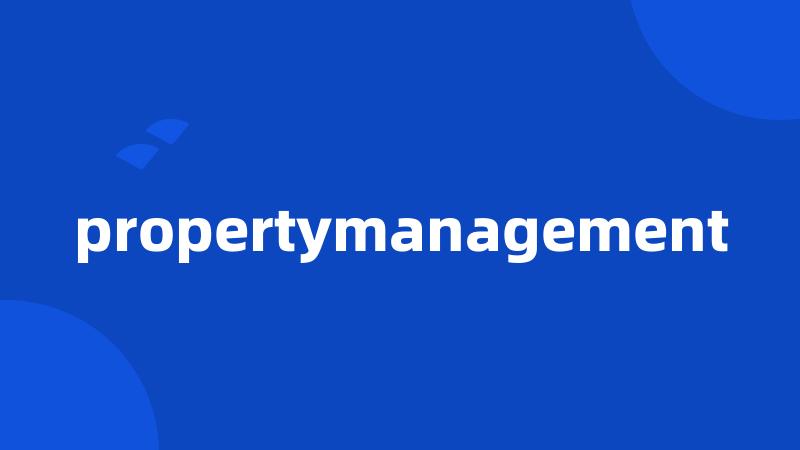 propertymanagement