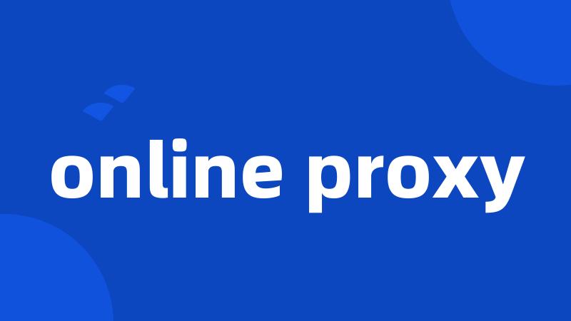 online proxy