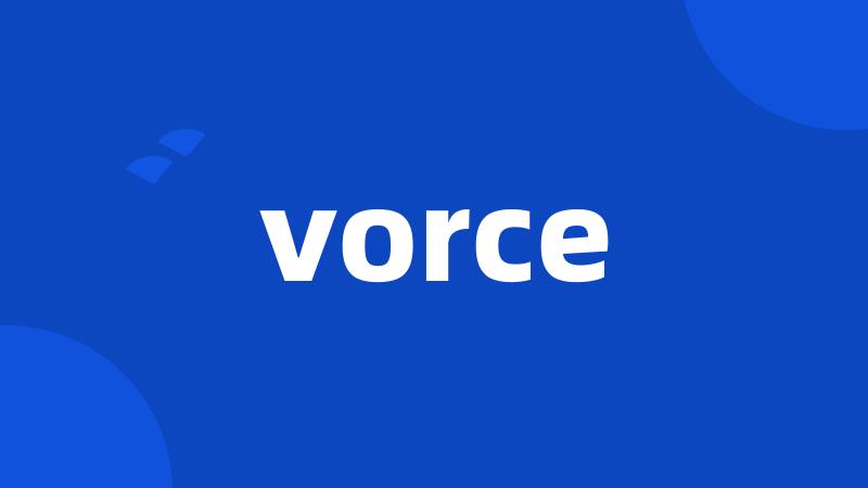 vorce