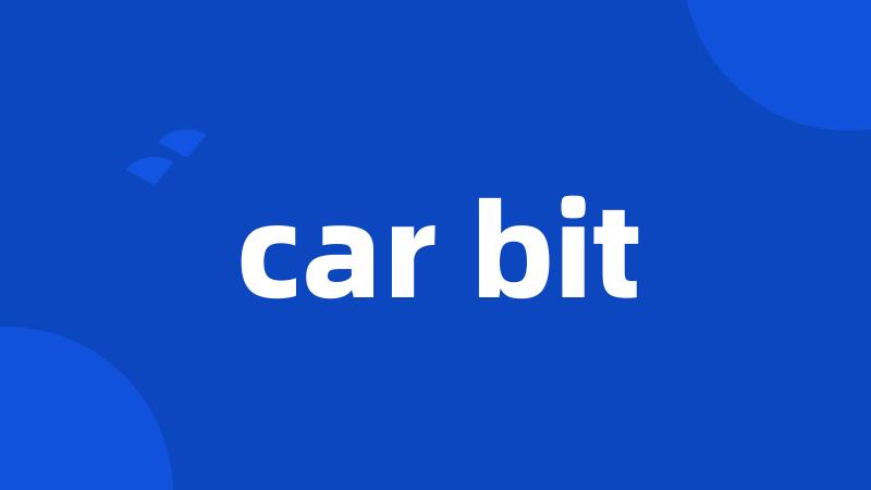 car bit