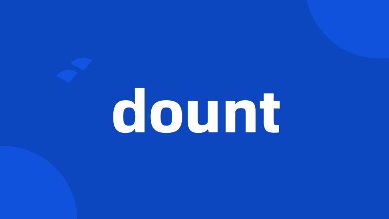 dount