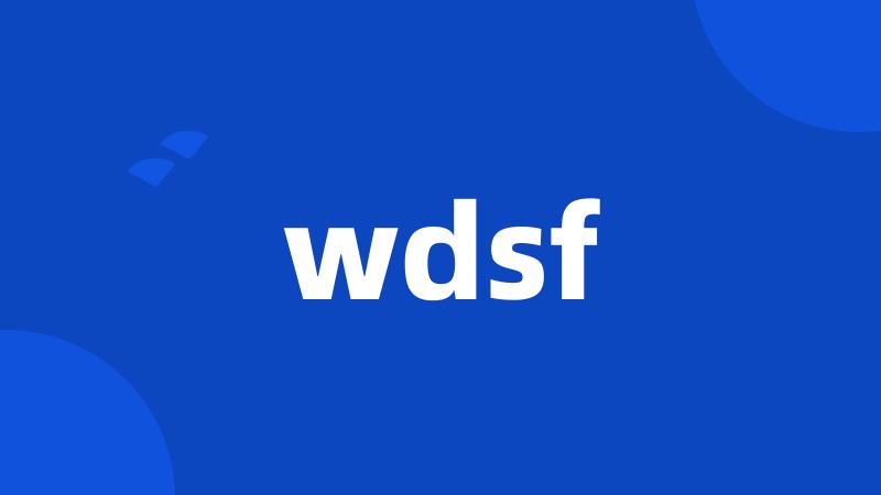 wdsf