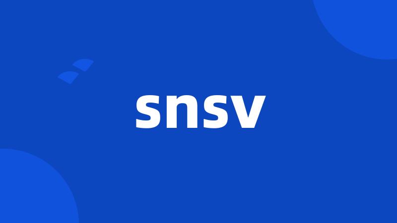 snsv