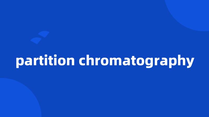 partition chromatography