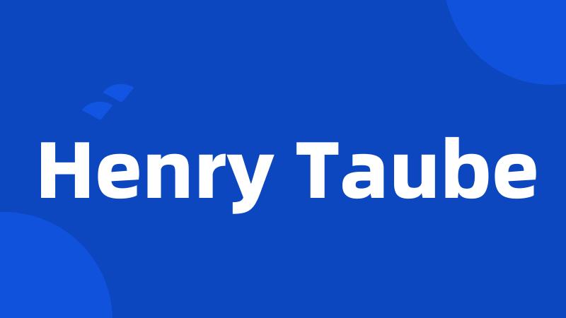 Henry Taube