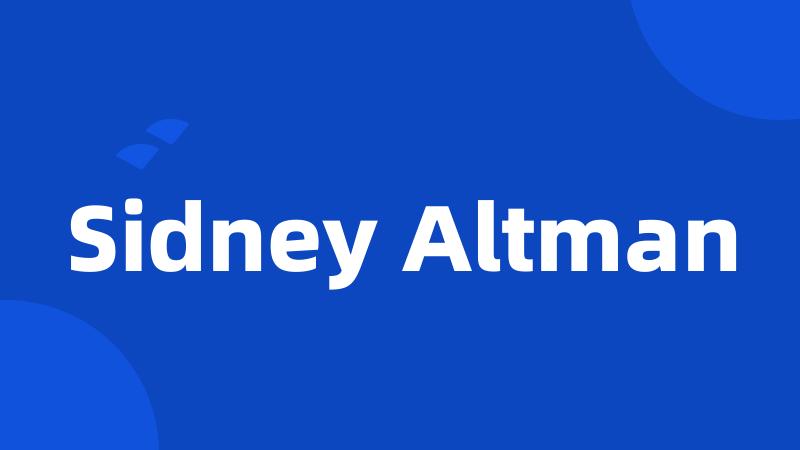 Sidney Altman