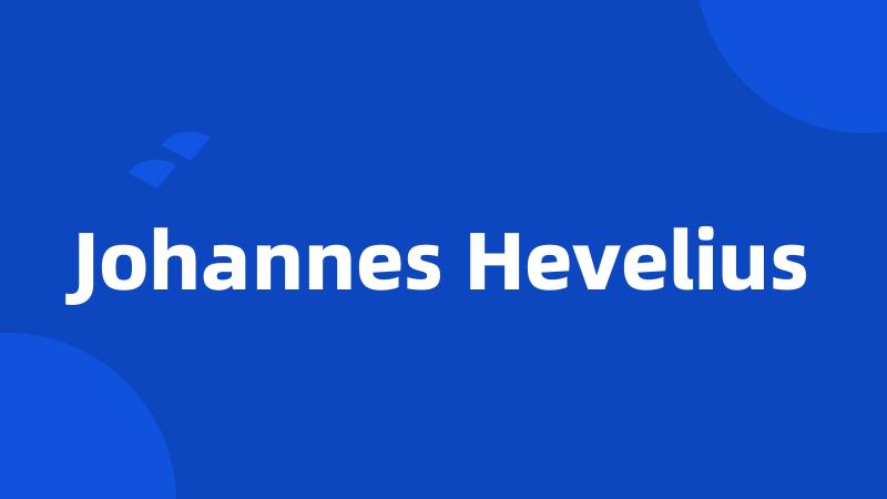 Johannes Hevelius