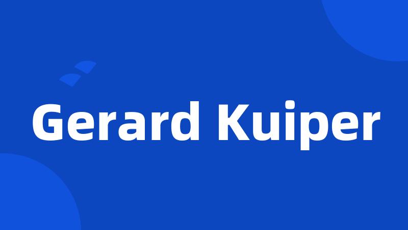 Gerard Kuiper