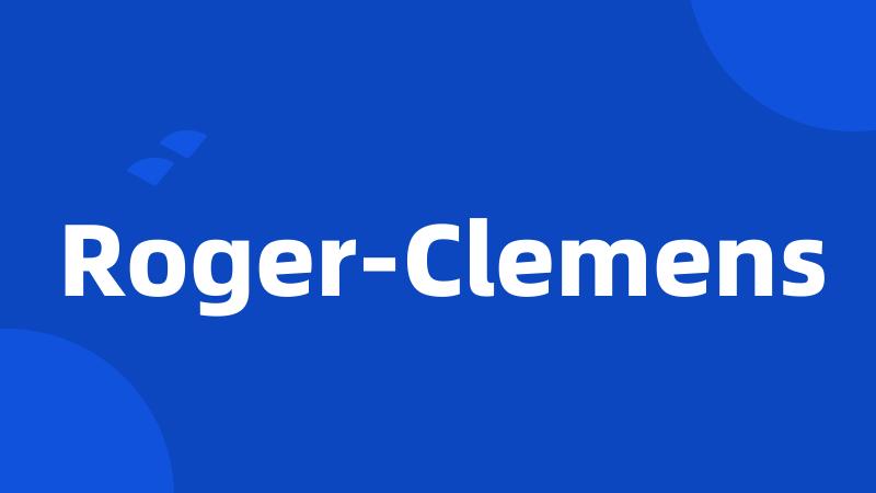 Roger-Clemens