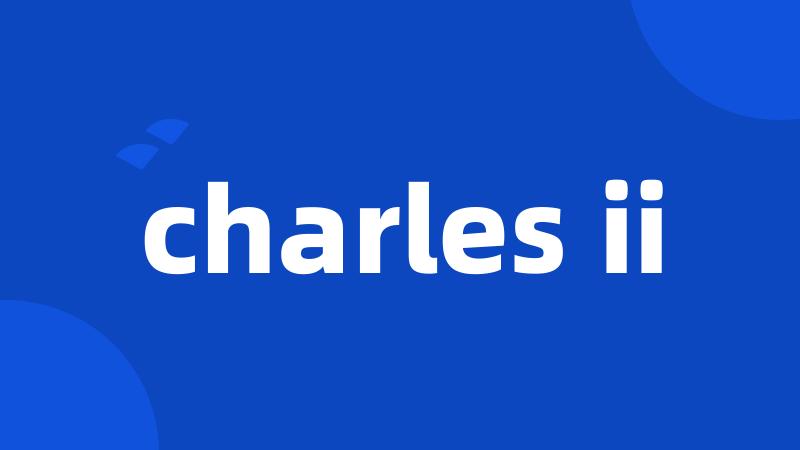 charles ii
