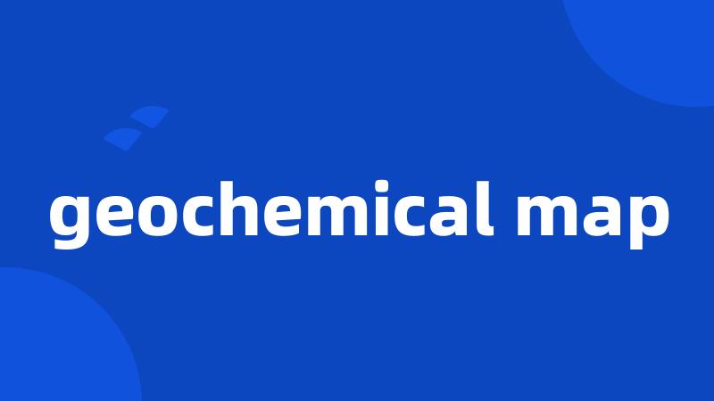 geochemical map