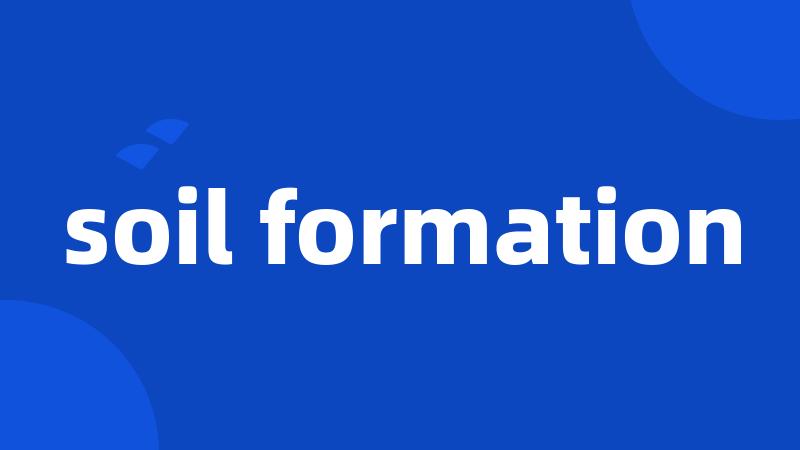 soil formation