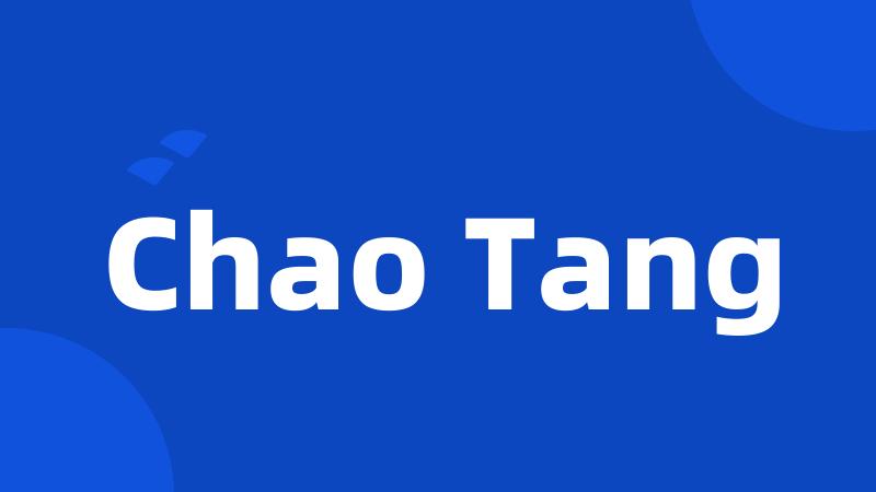Chao Tang