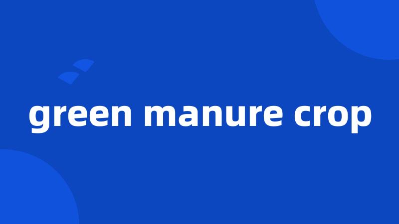 green manure crop