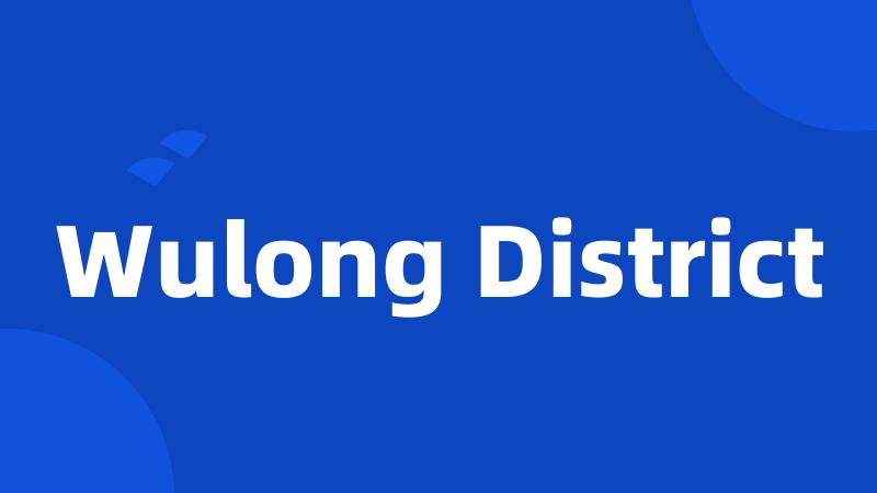 Wulong District