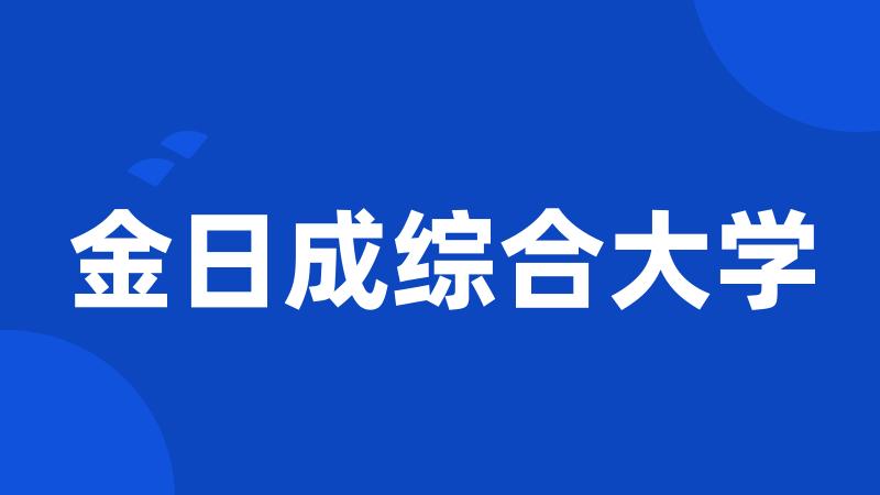 金日成综合大学