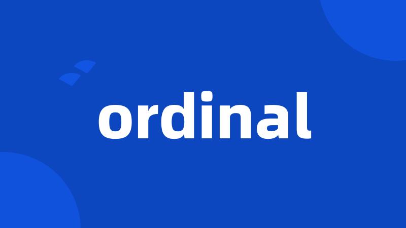 ordinal