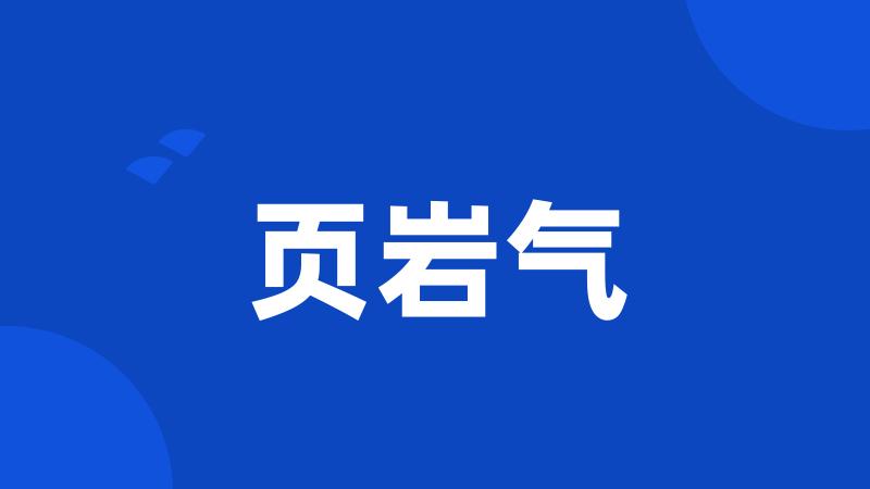 页岩气